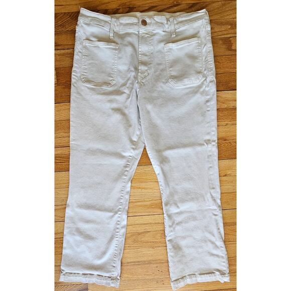 DEAR JOHN Jeanne Mid Rise Flare Women's Pants Jeans, Sz 32, Vanilla - Picture 8 of 13